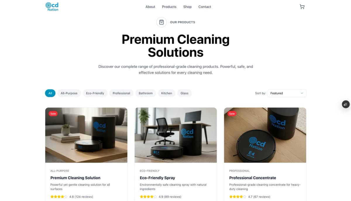 OCD - Eco-friendly messaging and global market presence
