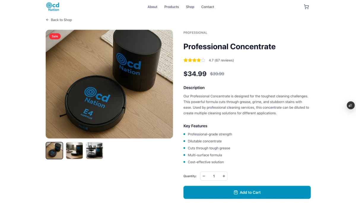 OCD - Eco-friendly messaging and global market presence